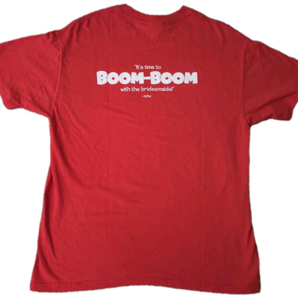 Vintage Y2K American Wedding T Shirt Mens Large Red Movie Comedy Stifler Pie